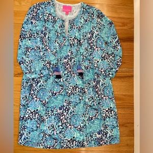 Lilly Pulitzer Marilina Tunic Dress Light Aqua